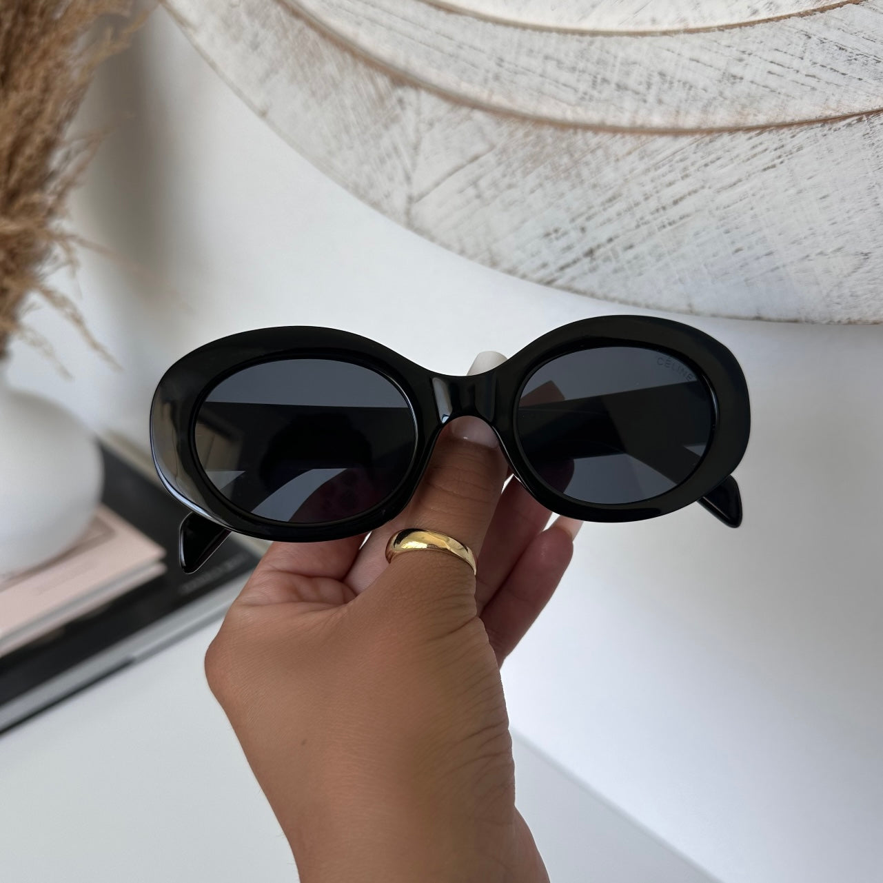 AUBREY SUNGLASSES - BLACK/GOLD