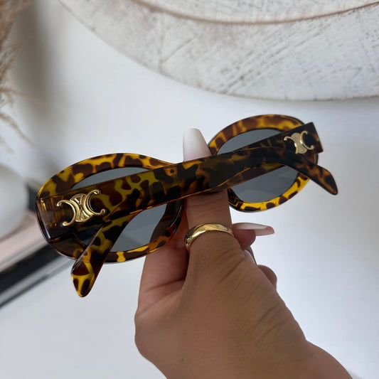 AUBREY SUNGLASSES - TURTOISE/GOLD