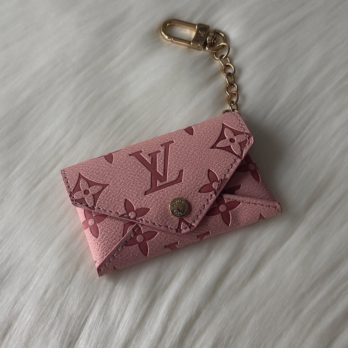 lv pink keychain