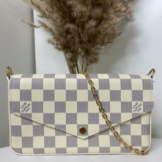 MARSEILLE BAG - CHECKERED WHITE